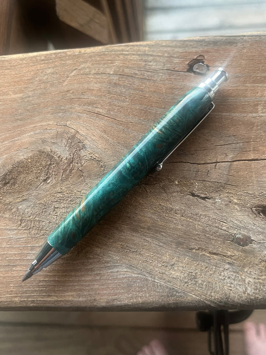 Dyed maple burl clutch holder