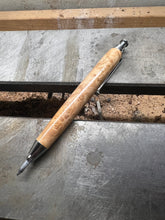 Load image into Gallery viewer, Maple Burl 3mm clutch holder (works with crow quill)