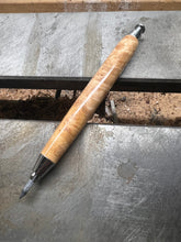 Load image into Gallery viewer, Maple Burl 3mm clutch holder (works with crow quill)